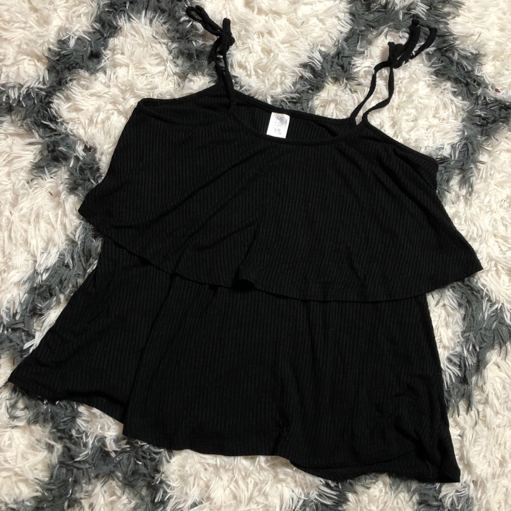 Time and True Flowy tank with bow tie strap